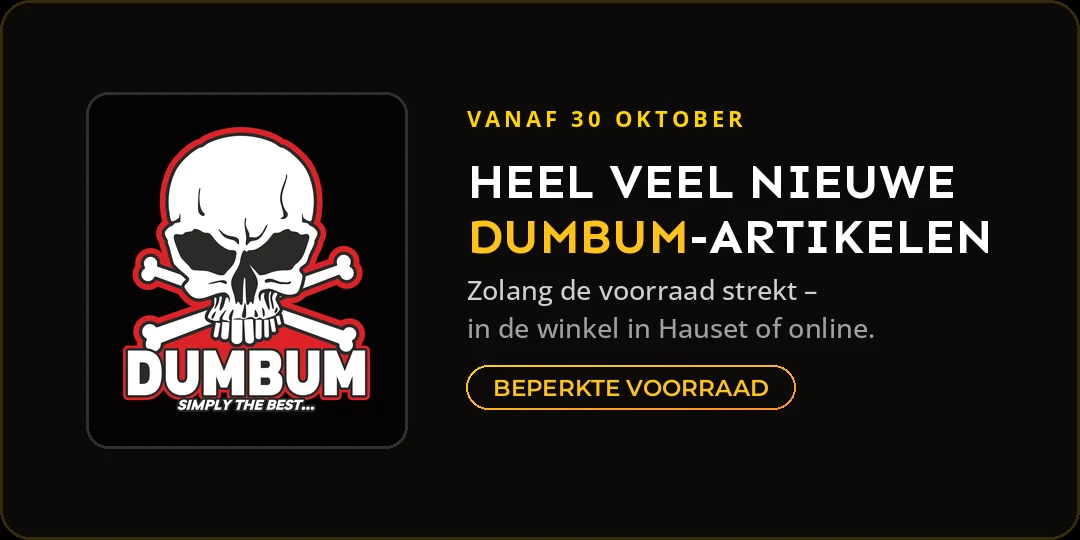 Vanaf 30 oktober: heel veel nieuwe DUMBUM-artikelen – zolang de voorraad strekt, in de winkel in Hauset of online.