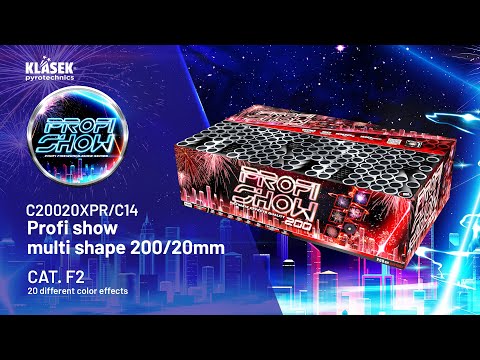 116. Profi show multi shape 200/20mm, 200 Schuss