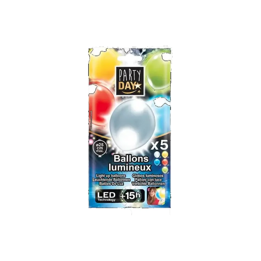 [FB-PAR-017] LED Balloons · 5 pcs (817)