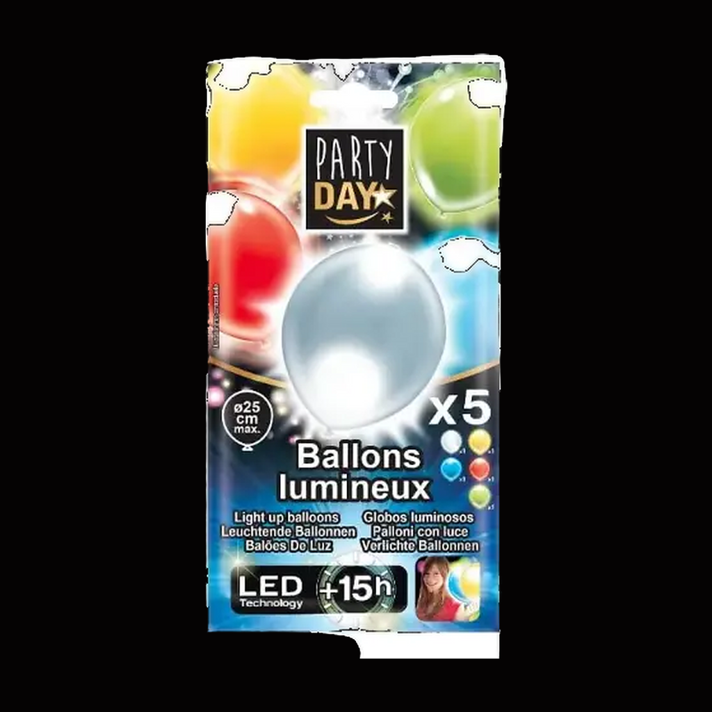 [FB-PAR-017] LED Balloons · 5 pcs (817)