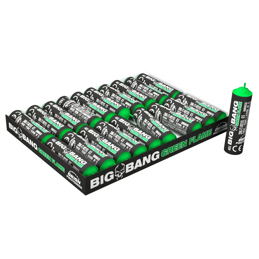 353. BIG BANG GREEN FLAME, 20 pieces/paquet
