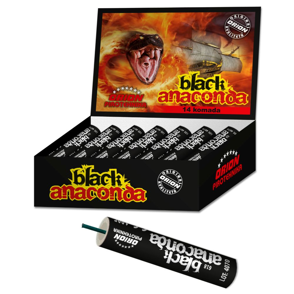 331. BLACK ANACONDA, 14 Stück/Paket
