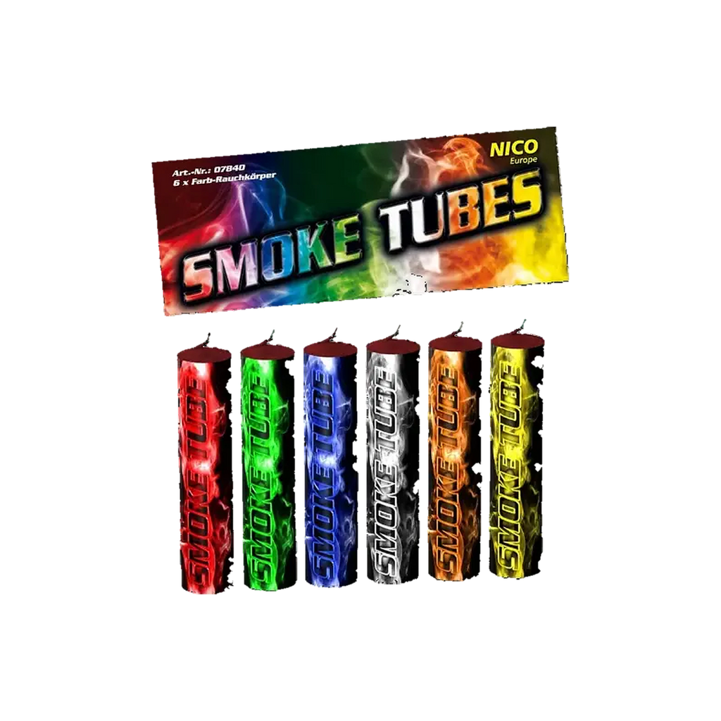 [FB-BEN-001] 400. Smoke Tubes, versch. Farben, 6er-Btl., KAT T1