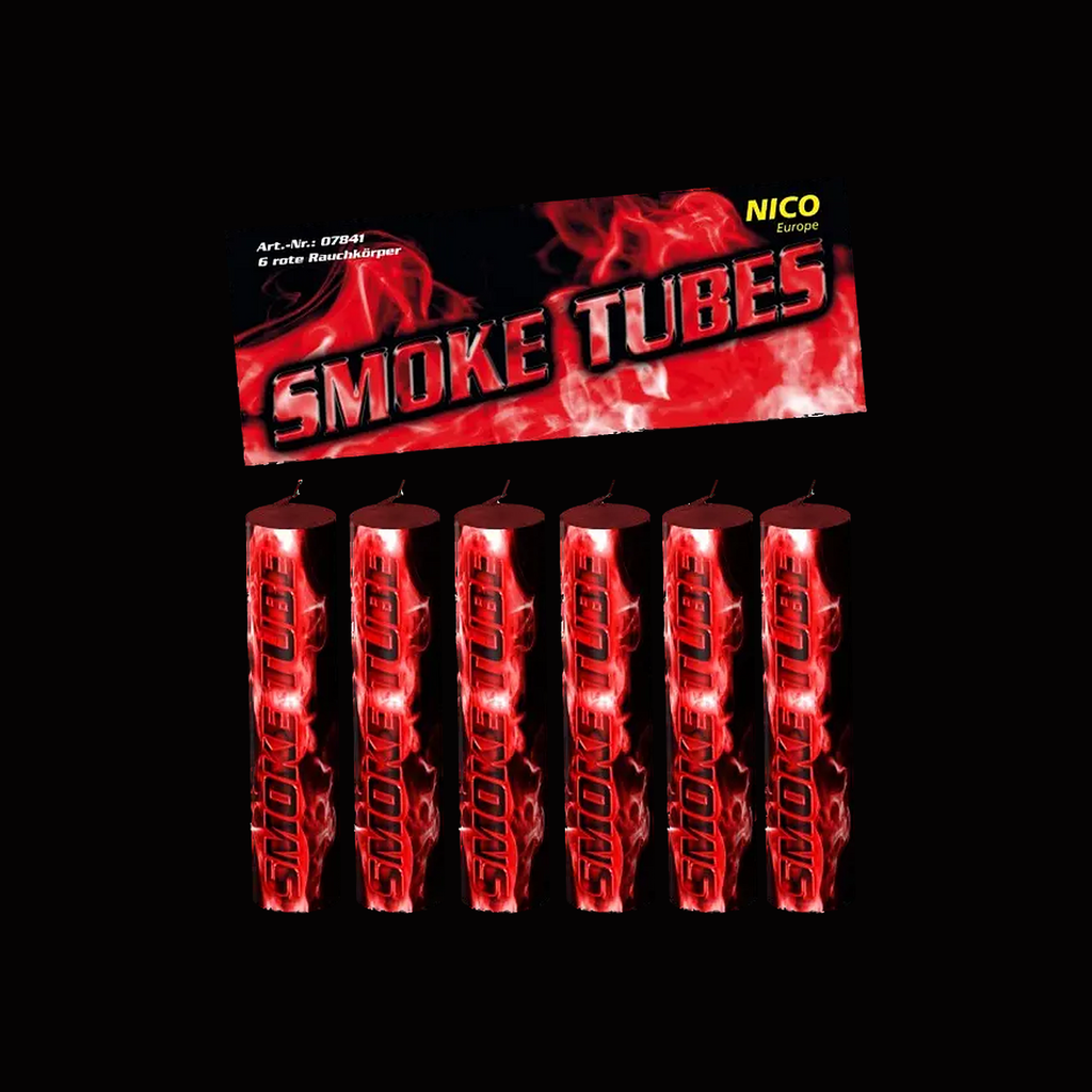401. Smoke Tubes, sachet de 6, cat. T1 (Rot)