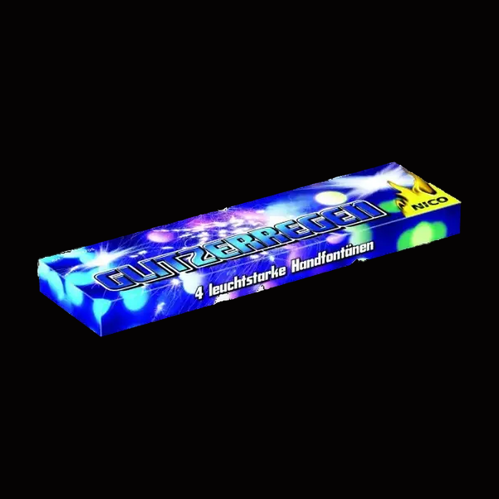 Glitzerregen · 4 Stück