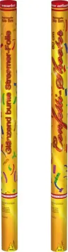 812. Confettis - Shooter 80 cm, métallisé coloré