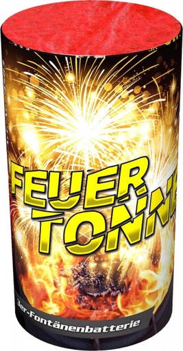 624. Feuertonne, 3er-Fontänenbatterie