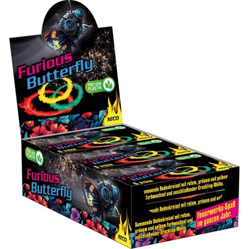 716. Furious Butterfly, 6 pieces