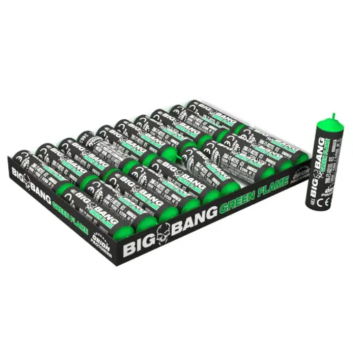 353. BIG BANG GREEN FLAME, 20 pieces/paquet