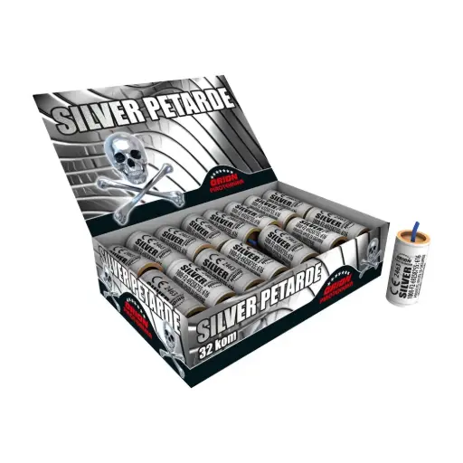 354. SILVER PETARDE, 32 Stück/Paket