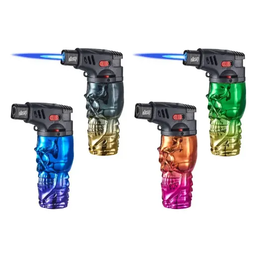 838. Sturmfeuerzeug Champs Anodized Skull